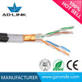 Fabriqué en Chine câble de réseau solide sans cuivre ftp cat5e câble torsadé